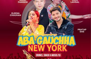 चर्चित कलाकारहरु बद्री पंगेनी, एलिना चौहान, प्रताप दास, कला लम्सालले न्यू योर्कमा प्रस्तुति दिदै